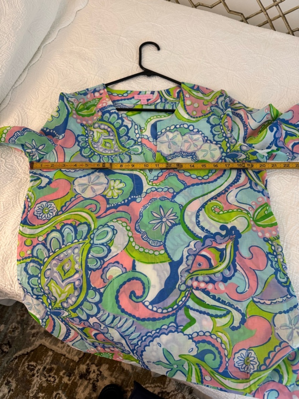 Lilly Pulitzer Multicolor Paisley V-Neck Tunic - Picture 2 of 6